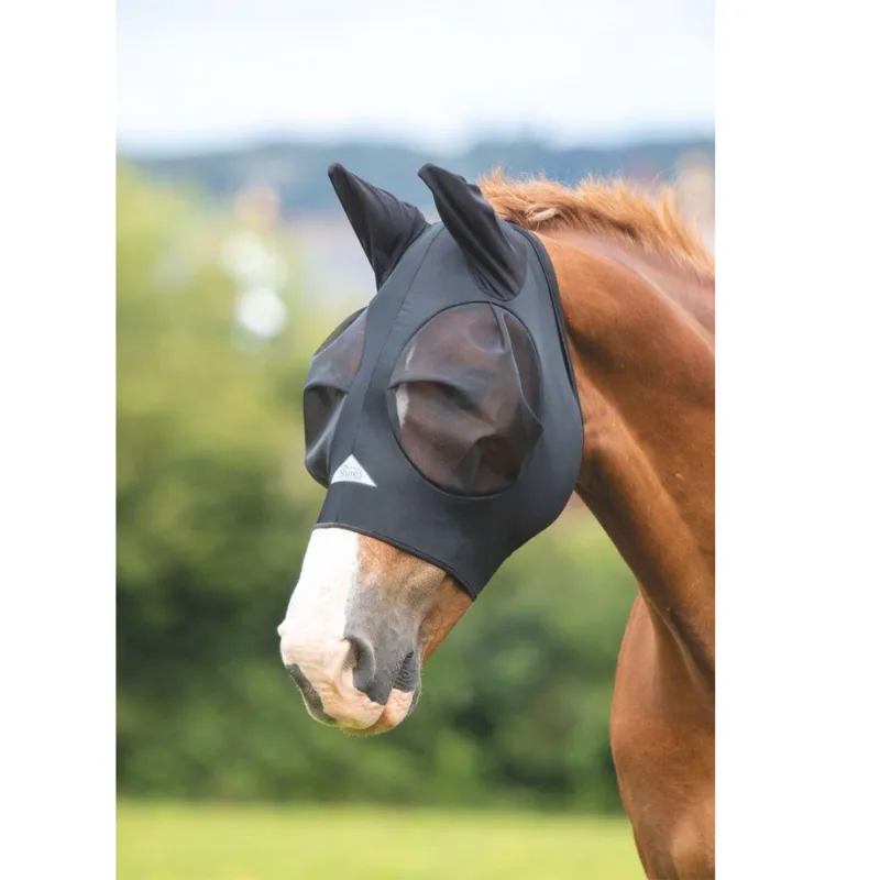 Shires Stretch Fly Mask - Black